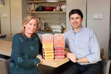 HECK is proud to celebrate Yorkshire Family Business Day -  Food co-founders Debbie Keeble, and son Jamie Keeble.