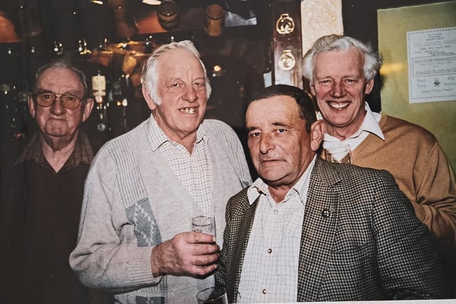 Pictured from the left: Peter Spittlehouse, John Alan Simpson, Freddie Hardcastle and Frank.
