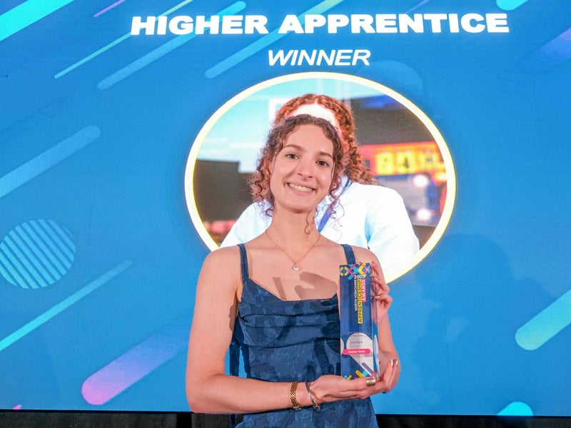 Higher Apprentice of the Year Award winner Jessica Wells