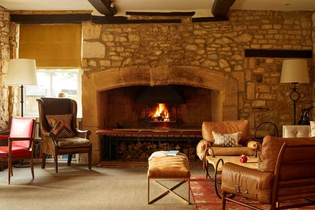 The 17th century property is styled in elegant Scandi‐country chic.