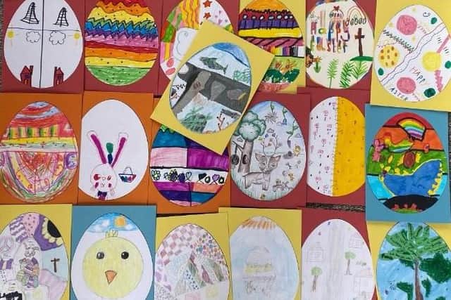 Jeff received one of the Easter cards WiSE received from Tockwith C Of E Primary Academy
