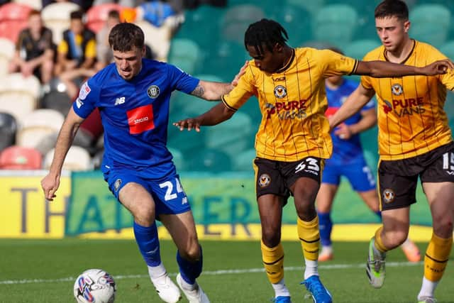 Harrogate Town striker Josh March is closing in on a return to action.