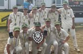 Nidderdale Under-12s show off the silverware they received after being crowned county champions. Picture: Submitted