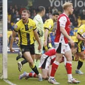 Harrogate Town beat Fleetwood 3-1 last time out at home, and have been in excellent form at Wetherby Road in recent months. Pictures: Paul Thompson/ProSportsImages