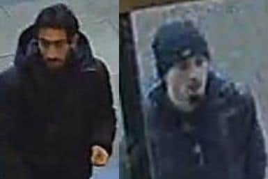 The police are searching for two men after a large amount of clothing was stolen from Next in Harrogate