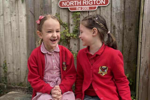 Pupils at North Rigton CE Primary School near Harrogate which is celebrating its 175th anniversary. (Picture contributed)
