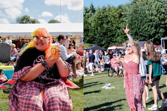 Crowds got into the spirit and dressed up for the event with festival themed makeup and brightly coloured outfits.