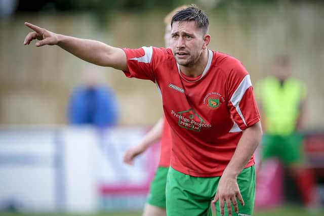 Paul Beesley cut his managerial teeth with Harrogate Railway, back in the Starbeck club's NCEL Premier Division days. Picture: Caught Light Photography