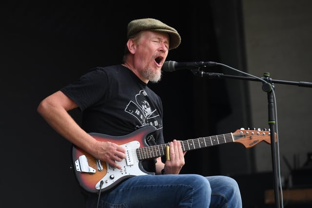 Howlin Matt took to the stage to entertain festival goers at Ripley Castle