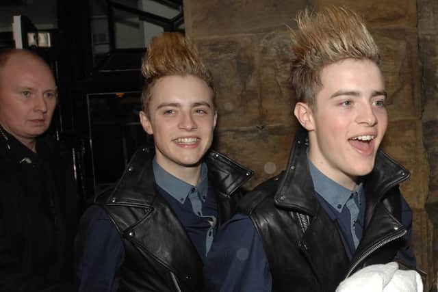 Glory days - Pictured after an appearance in the Viper Rooms in Harrogate in 2009 are celebrity musical duo Jedward, who won fame that year on ITV's The X Factor.