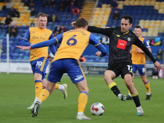 Harrogate Town were 2-1 winners at Mansfield Town on Saturday afternoon. Pictures: Brody Pattison