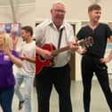 Harrogate St Andrews Players in rehearsals for the glitter-tastic camp extravagance that is Priscilla: Queen of the Desert. (Picture contributed)