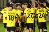 Harrogate Town will be looking to extend their superb run of recent home form, which has seen them win four of their last five matches at Wetherby Road, when they entertain Grimsby this Saturday. Pictures: Matt Kirkham