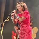 Kate Rusby signing off the festival on Sunday night.