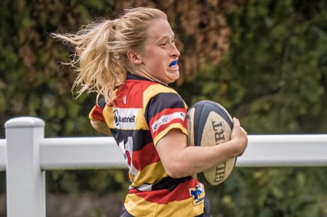 Georgina Youlden bagged a first-half hat-trick for Harrogate RUFC Ladies. Picture: Submitted