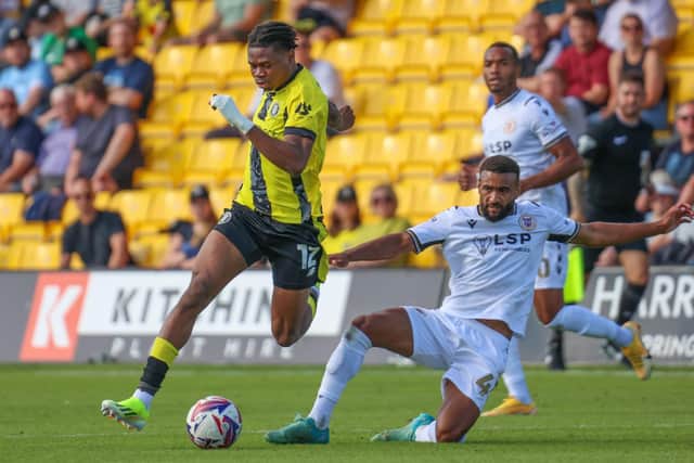 Sam Folarin came off the substitutes' bench during Saturday's home loss to Bromley.