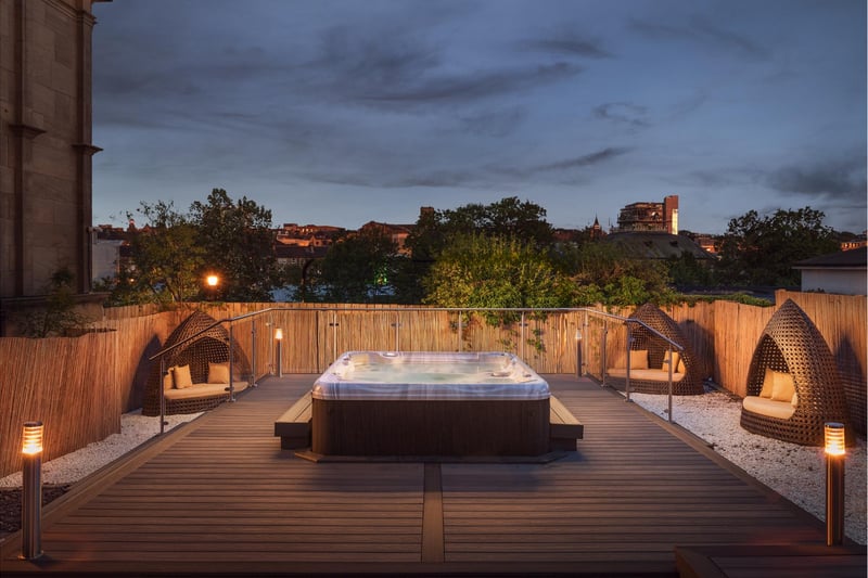 The new 10-person hot tub at The Harrogate Spa