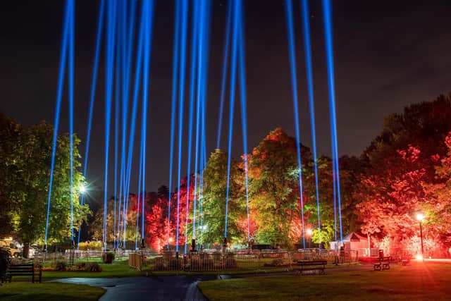 Flashback to 2019 when Leeds-based artist and lighting designer James Bawn created a lighting installation in Harrogate, seen here, to celebrate the town's spa heritage. (Picture Richard Maude)