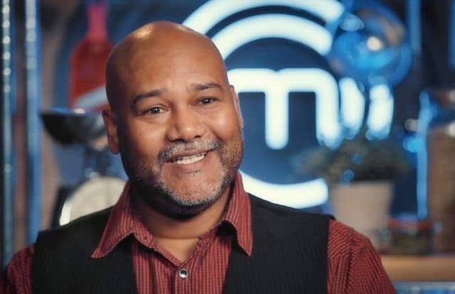 Quarter finals success - Owen Diaram, 50, a Harrogate hotel supervisor who lives in the town with his partner Sam and their two children, impressed judges John Torode and Gregg Wallace on TV last night.