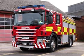 North Yorkshire firefighters tackled a fire in the living room at a property in a Harrogate district village