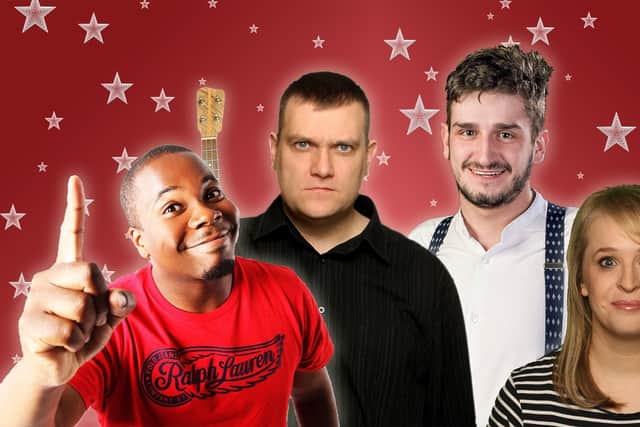 Hyena Lounge Comedy Club presents four top comedians at Harrogate Theatre this Saturday evening.
