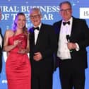 Presenting the award for Best Rural Business to Claire Baxter Gallery at the Harrogate Advertiser Business Excellence Awards.