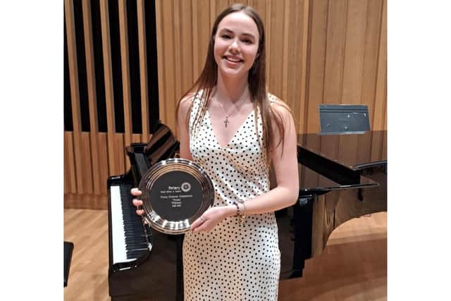 18 year old singer Eva Scullion triumphed in the final round of the prestigious competition at the magnificent Stoller Hall in Manchester,