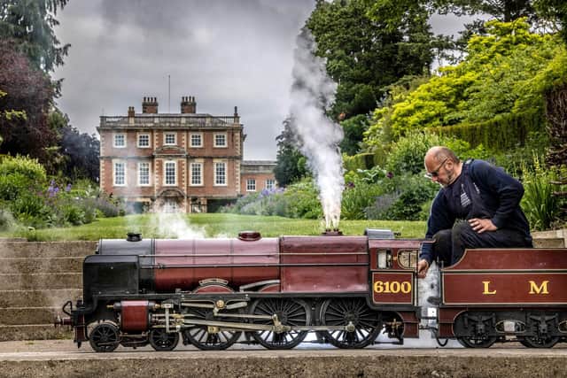 Engine driver and engineer Bob Corrie at Newby Hall preparing for the bank holiday steam engine gala at the country house near Ripon and Harrogate. (Picture Newby Hall)