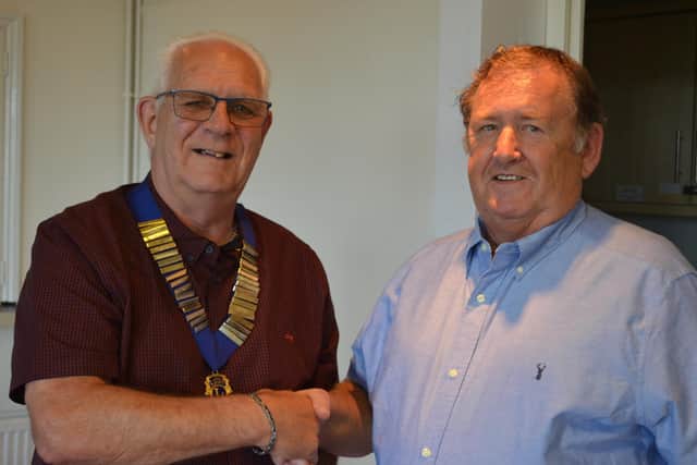 Knaresborough Lions have appointed a new president, Bob Godsell, left, who takes over from outgoing president Richard Hall. (Picture Knaresborough Lions)
