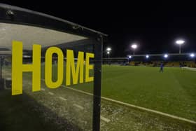 Harrogate Town AFC are asking supporters help clear the protective frost covers from the pitch at EnviroVent Stadium on Saturday morning. (Picture Bruce Rollinson)
