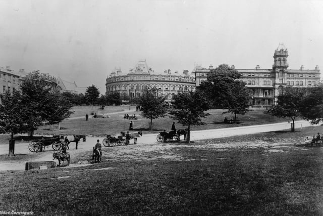 The view of Valley Gardens in Harrogate in 1880