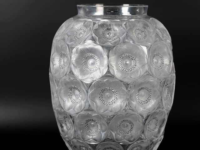 Lalique Anemone Grand Vase