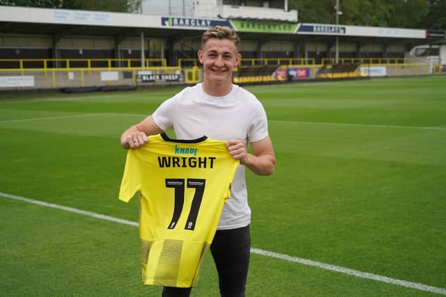 Max Wright signed for Harrogate Town in mid-July having impressed while on trial at Wetherby Road earlier in the summer.