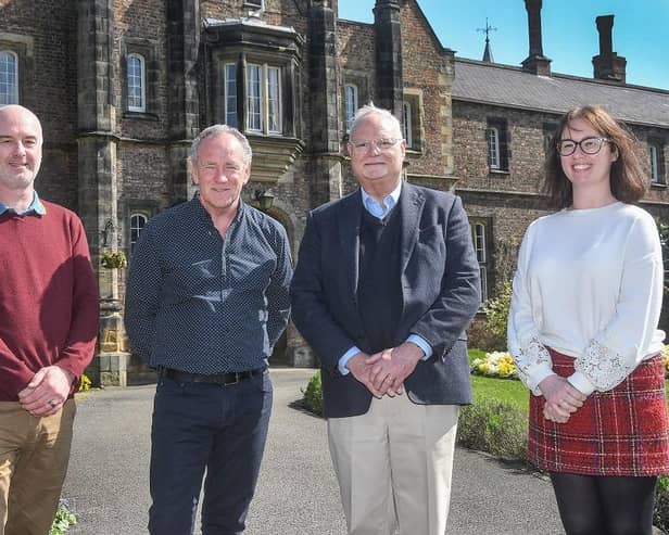 Pictured at York St John Unvirsity are, from the left, Andrew Raby, Mike Pennington, Michael Wilson and Emma Rollason-Taylor. Picture by David Harrison.