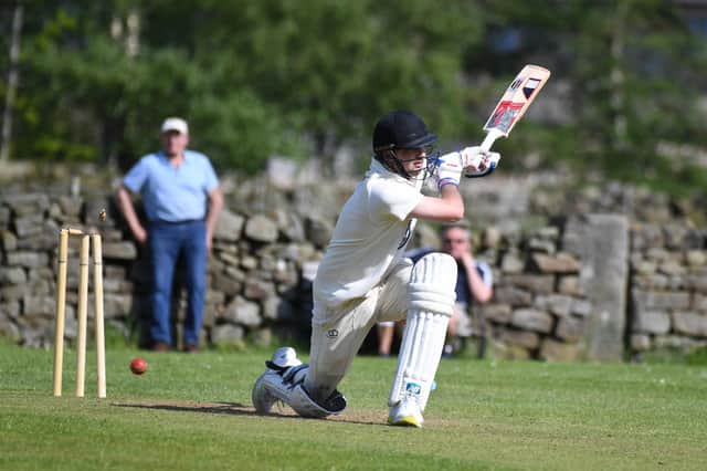 Darley CC's Jack Kellett has his stumps rearranged during Saturday's Theakston Nidderdale League Division One clash with Killinghall. Pictures: Gerard Binks