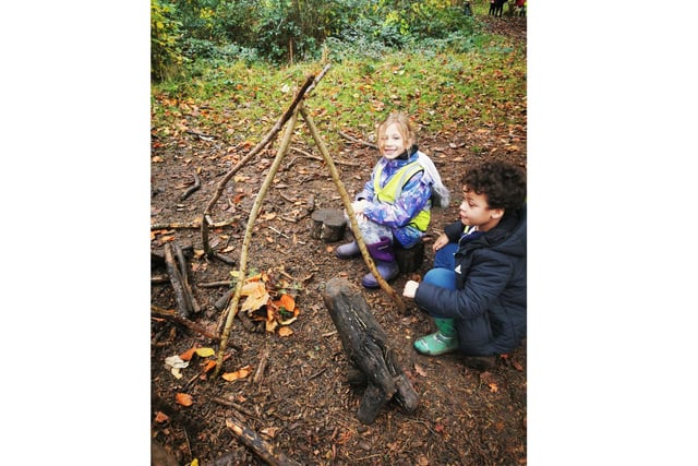The children enjoyed every minute of the process and never complained about being outside in the wet and cold.