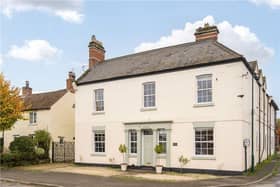 The appealing front view of the property, in the village of Wath