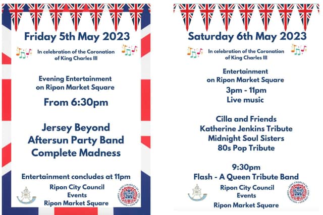 Spectacular line-up for Ripon Market Square to draw out residents, families and visitors from outside the city.