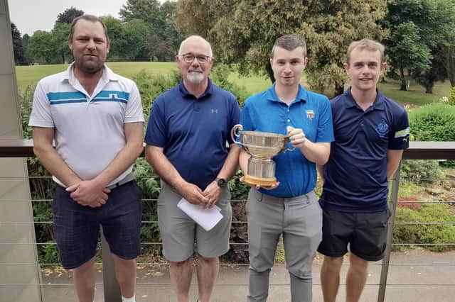 Harrogate & District Union's First Division Championship winners, Harrogate 'A', Joe Buckley, Glenn Sherwood, Tom Birtwhistle and Jack Ward. Picture: Submitted
