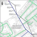 Map of a possible future- North Yorkshire Council is looking at the possibility of a series of new traffic-calming measures in the Oatlands area of Harrogate to support more cycling and walking. (Picture contributed)