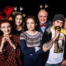 Cast of Harrogate Dramatic Society's production if Improbable Fiction