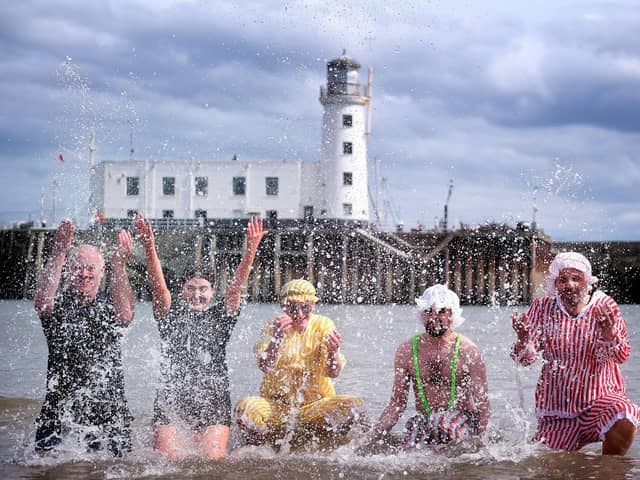 Scarborough's annual New Year's Day Dip attracts scores of participants