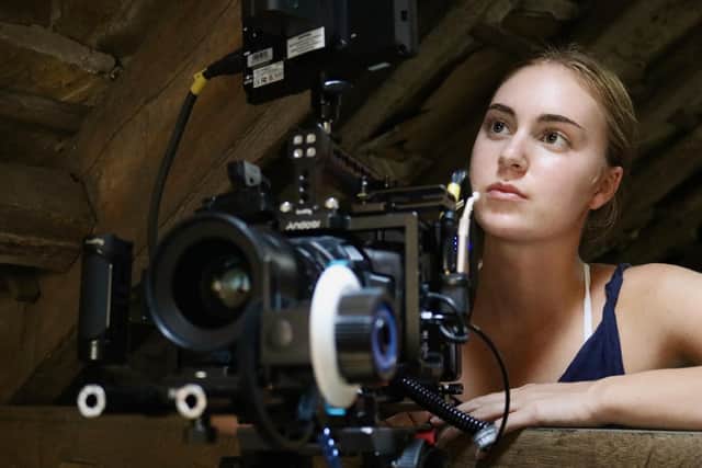 Film talent - Former Harrogate Ashville College student Ava Bound became the youngest-ever winner ever of the IMDb New Filmmaker Award in 2021. (Picture contributed)