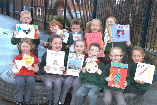 Meet the pupils at Grindon Infants School who made their own books in 2008. Can you spot someone you know?