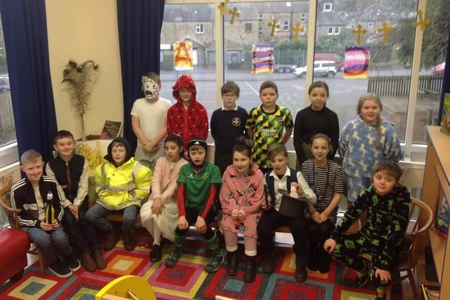 Pupils at St Cuthbert's Church of England Primary School dressed up as their favourite book characters