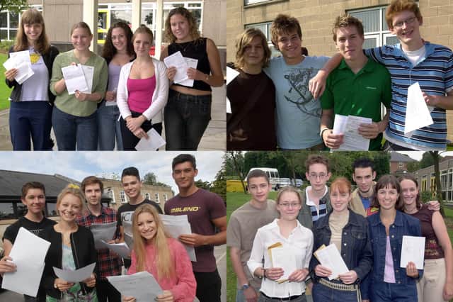 We take a look at 18 photos of pupils celebrating their A-level results at schools across the Harrogate district over the years