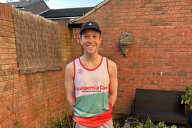 Harrogate man Charlie Higgins, who is running his first London marathon next month for fantastic charity Leukaemia Care.