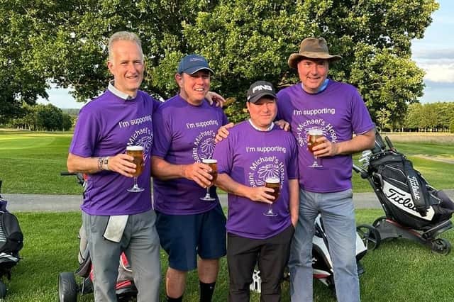Four members of Rudding Park GC recently completed a four-day golf challenge in aid of Saint Michael's Hospice, Harrogate. Picture: Submitted