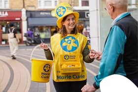 Amy Drezler at a colletion for Marie Curie
