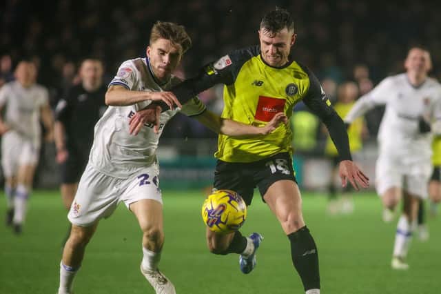 Harrogate Town suffered a 2-0 defeat the last time they entertained Tranmere Rovers at Wetherby Road. Picture: Matt Kirkham